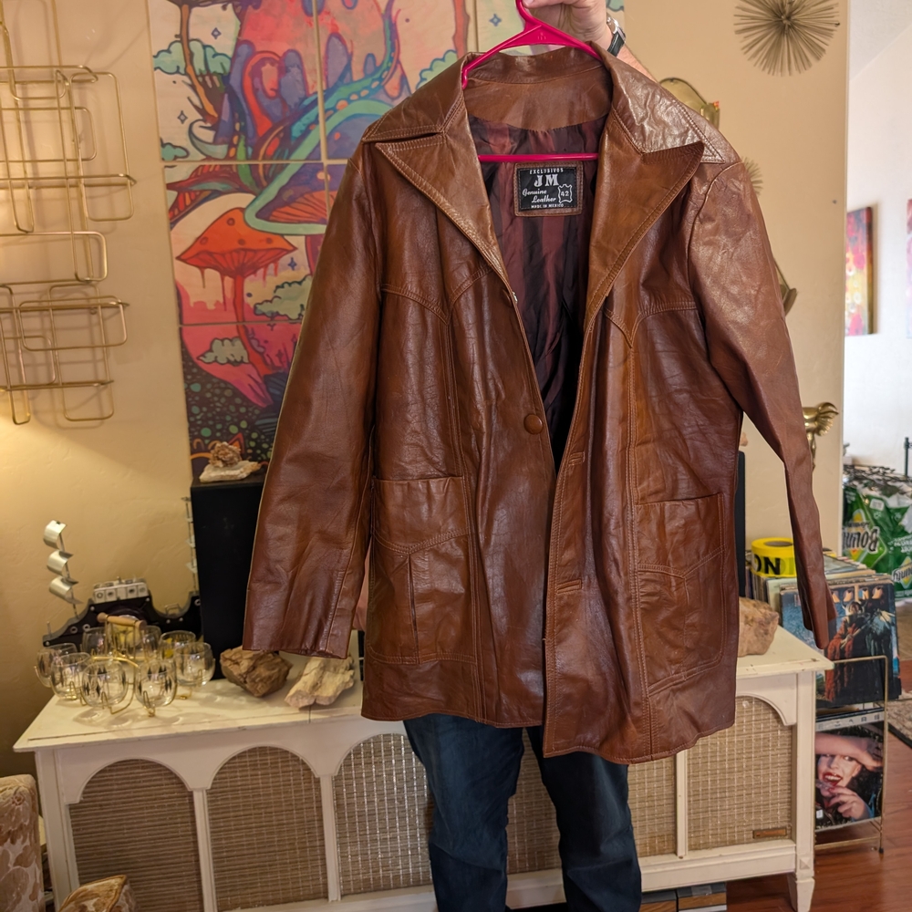 Brown Trench Coat with Vintage Finish